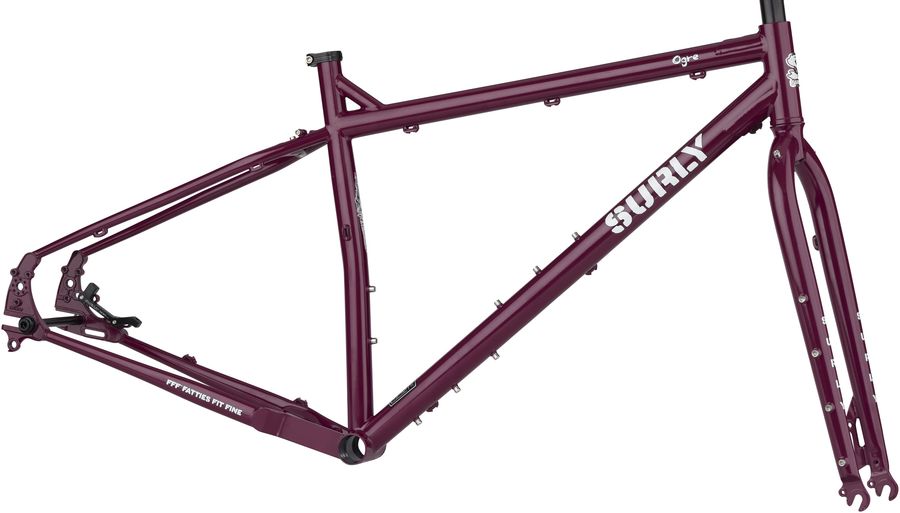 Surly Ogre Cuadro + Horquilla, Large "Fermented Plum"